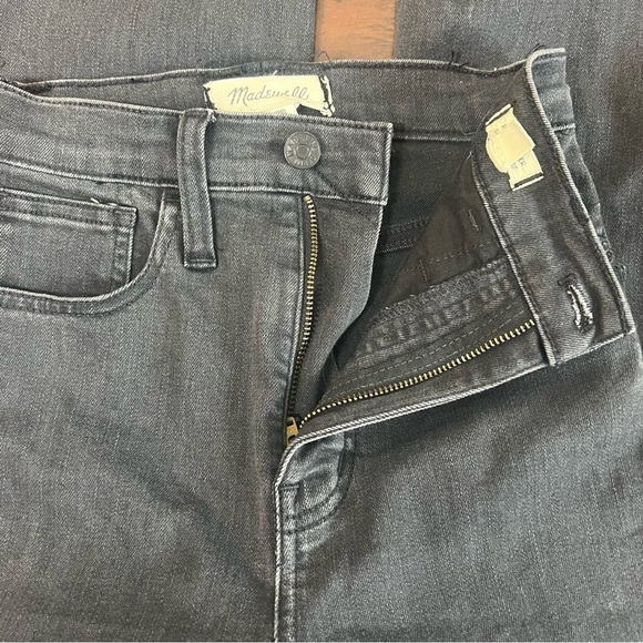 MADEWELL Denim Roadtripper Skinny Flare Black Jeans High Rise Size 23 - Picture 11 of 13